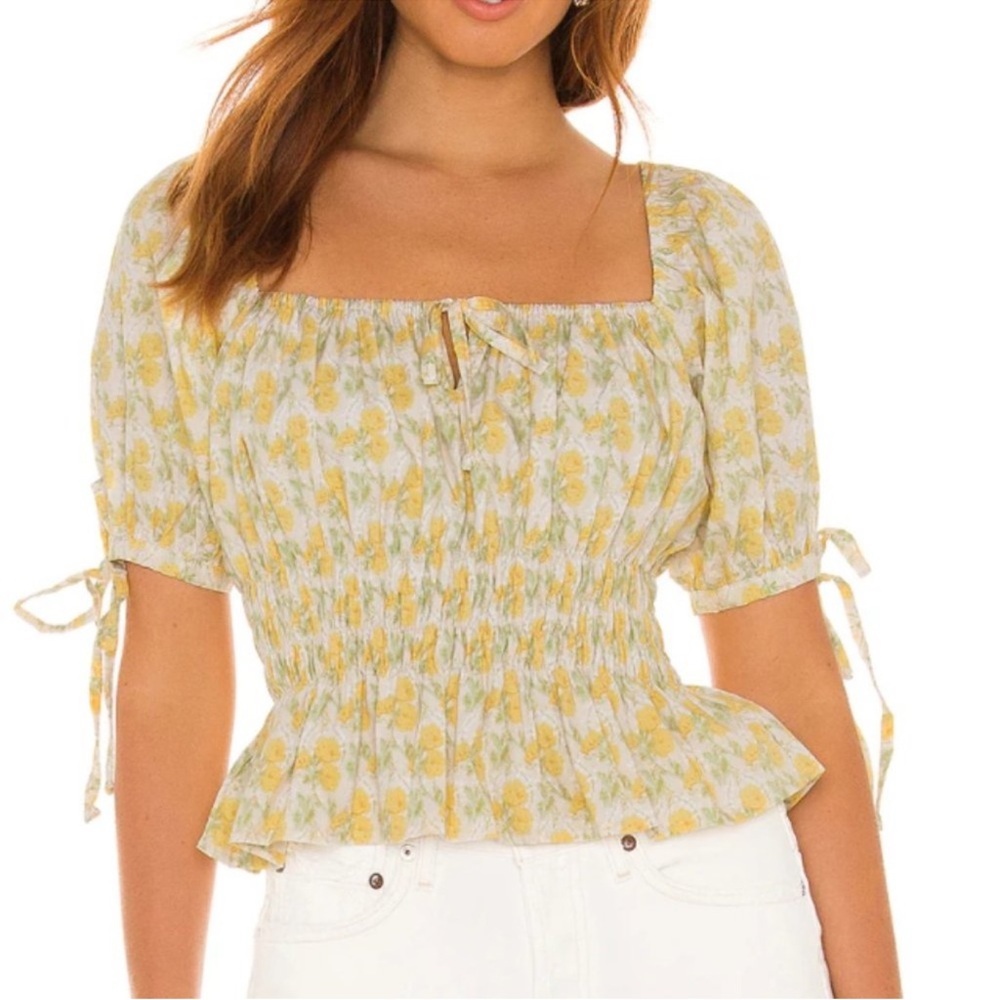 Faithfull the Brand "Edna" Top in Dahlee Floral Print